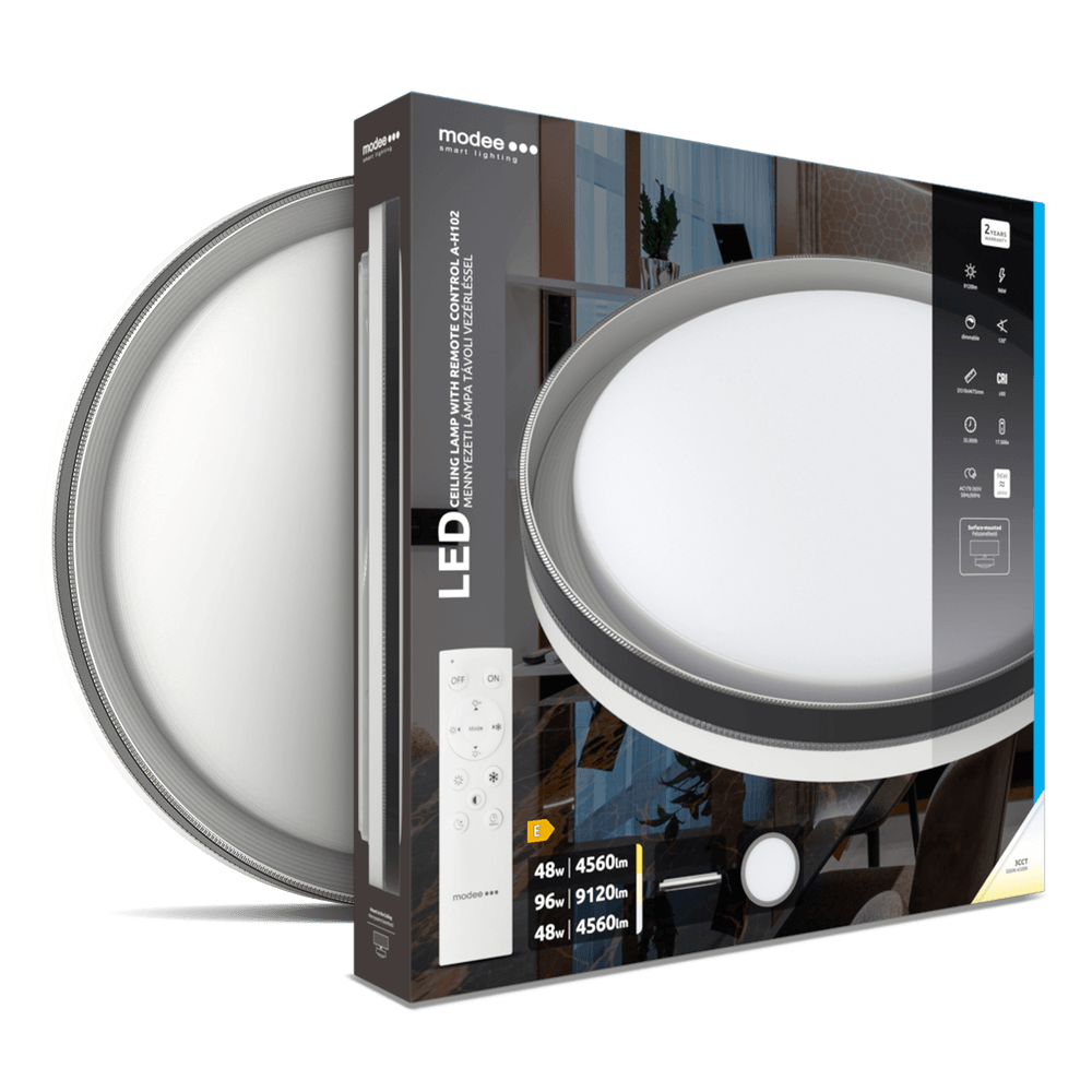 LED плафон с дистанционно управление A-H102 96W 9120lm 3000-6500К Ф510мм димируем
