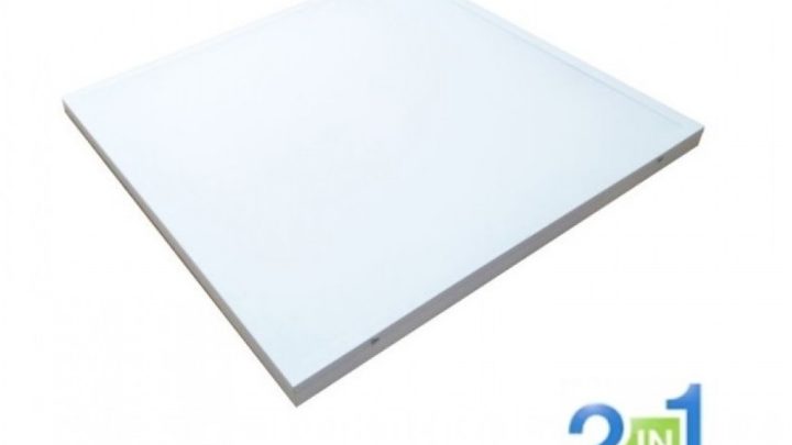 LED панел 2в1 60W 4000K 6000Lm IP20 595x595мм бял за открит и скрит монтаж