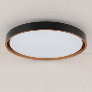 LED плафон с дистанционно управление A-H103 96W 9120lm 3000-6500К Ф510мм димируем черно-меден