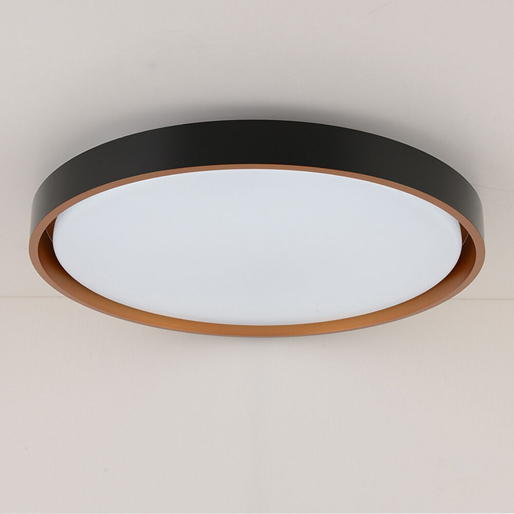 LED плафон с дистанционно управление A-H103 96W 9120lm 3000-6500К Ф510мм димируем черно-меден