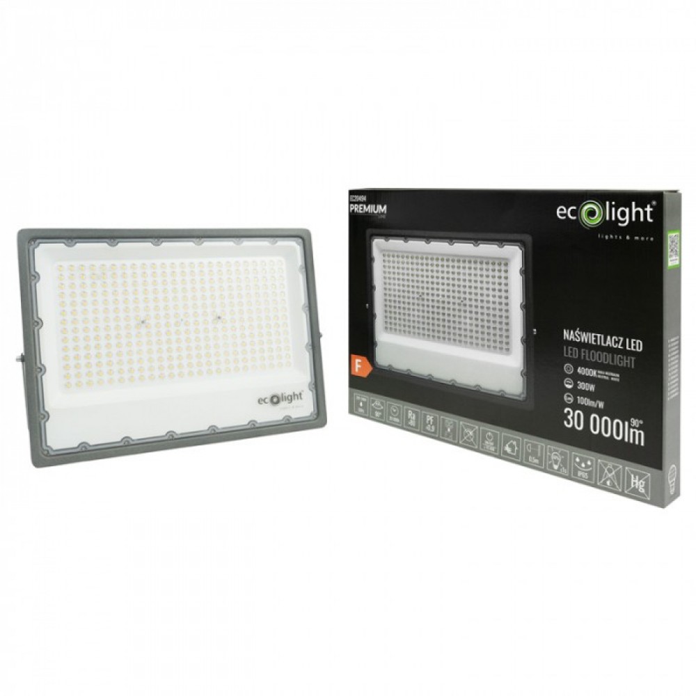 LED прожектор PREMIUM 300W 4000K 30000lm IP65 100lm/W - Image 2