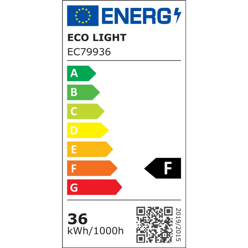 LED линейно осветително тяло 36W 6500K 3600lm 100Lm/W IP20 120см - Image 2