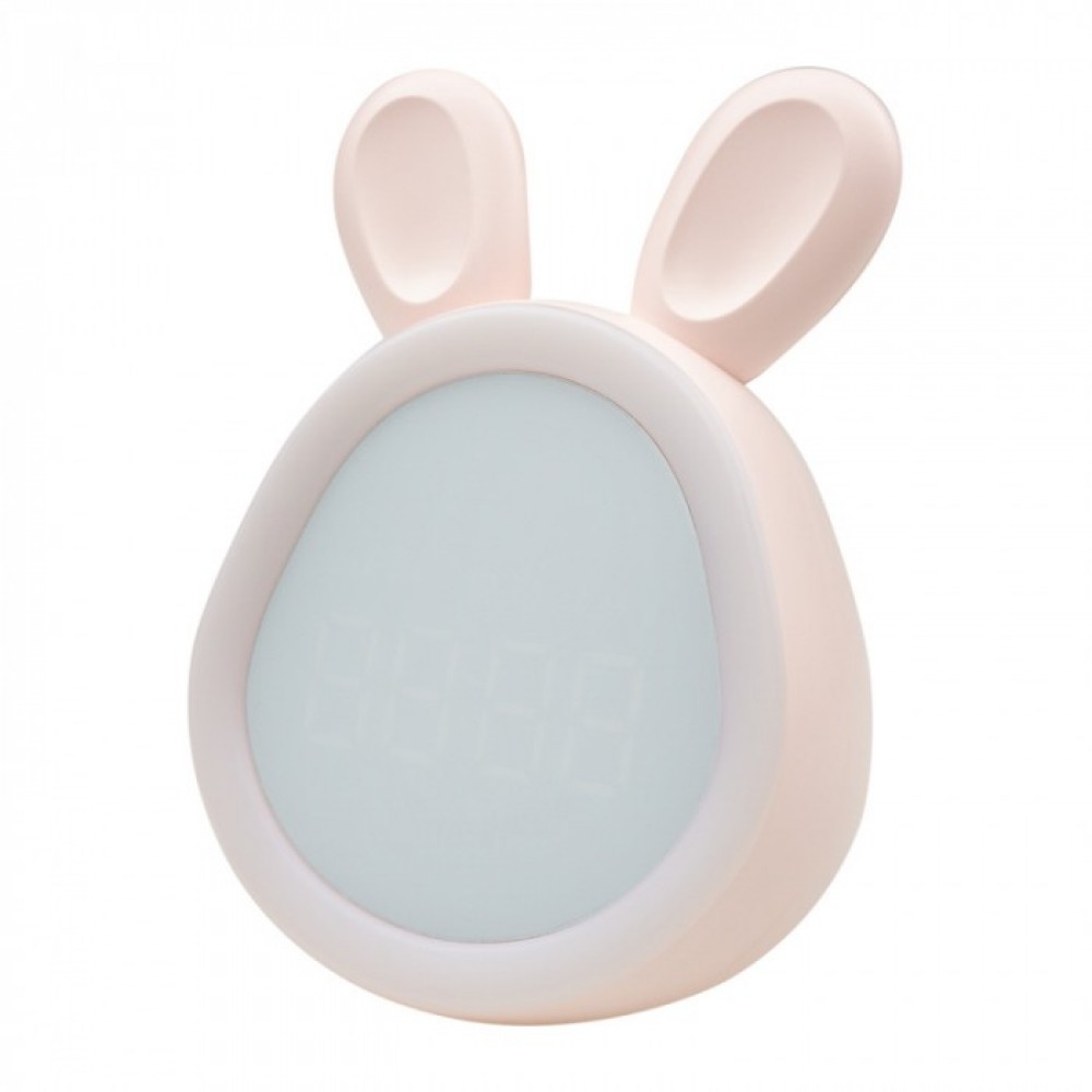 LED детска лампа будилникът зайче MARY'S с часовник и димиране 1,8W 1500mAh розова - Image 7