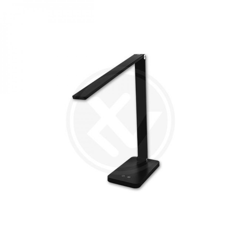 LED настолна лампа с Touch INGRID 7W 2700-6000K 420lm USB димируема черна QI зарядно - LED настолна лампа от ElZona