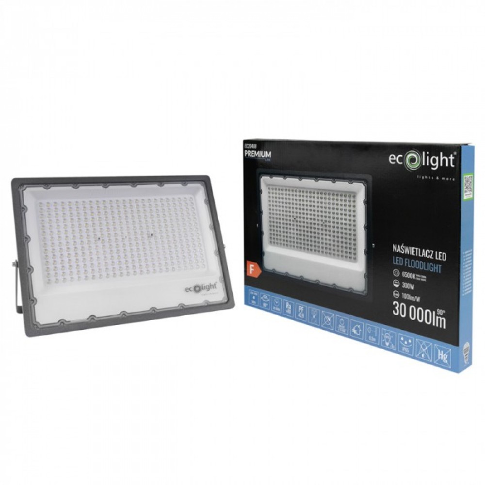 LED прожектор PREMIUM 300W 6500K 30000lm IP65 100lm/W - Image 2