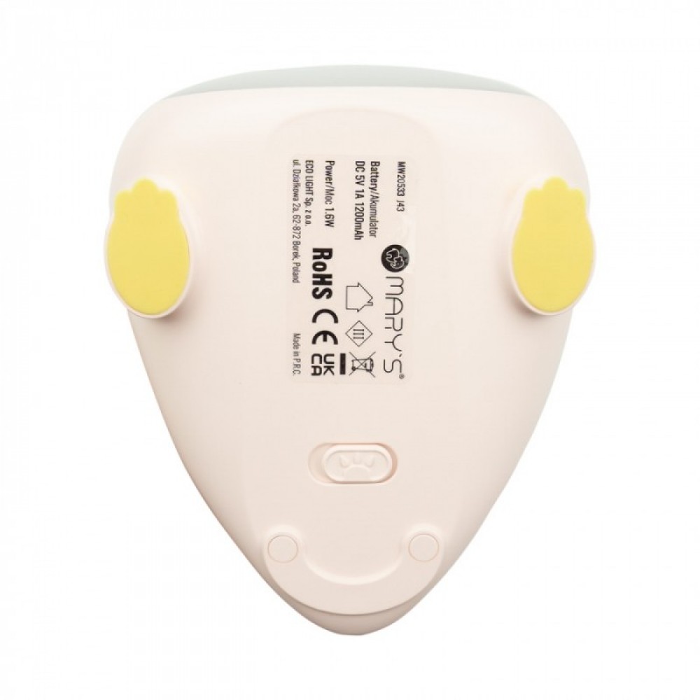 LED детска нощна лампа динозавър MARY'S DINO с димиране 1,6W 1200mAh розов - Image 2