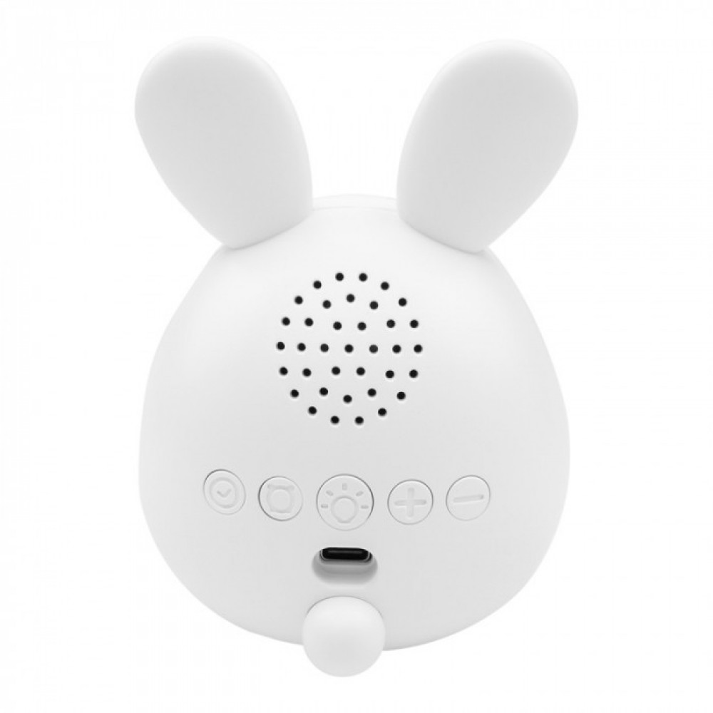 LED детска лампа будилникът зайче MARY'S с часовник и димиране 1,8W 1500mAh бяла - Image 8