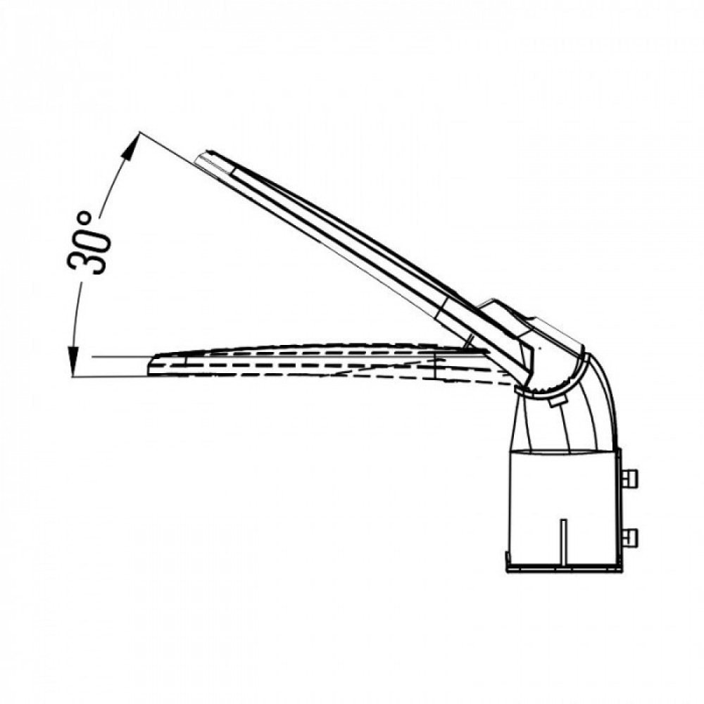 LED улична лампа PREMIUM 30W 6500K 3900lm 130lm/w IP65 регулируема - Image 7