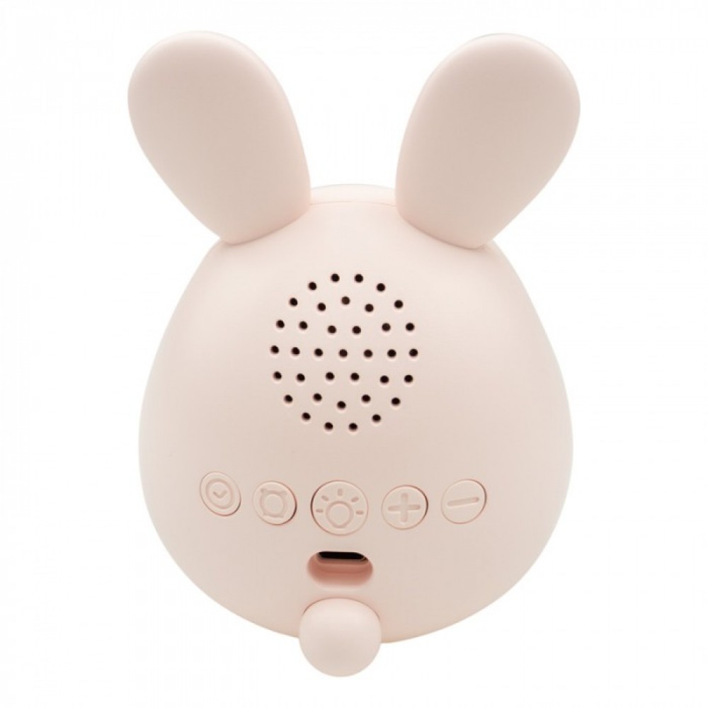 LED детска лампа будилникът зайче MARY'S с часовник и димиране 1,8W 1500mAh розова - Image 2