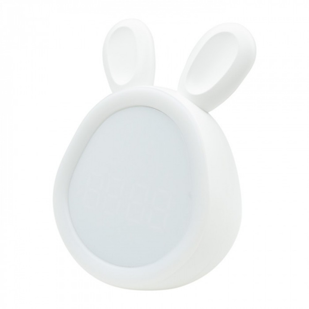 LED детска лампа будилникът зайче MARY'S с часовник и димиране 1,8W 1500mAh бяла - Image 11