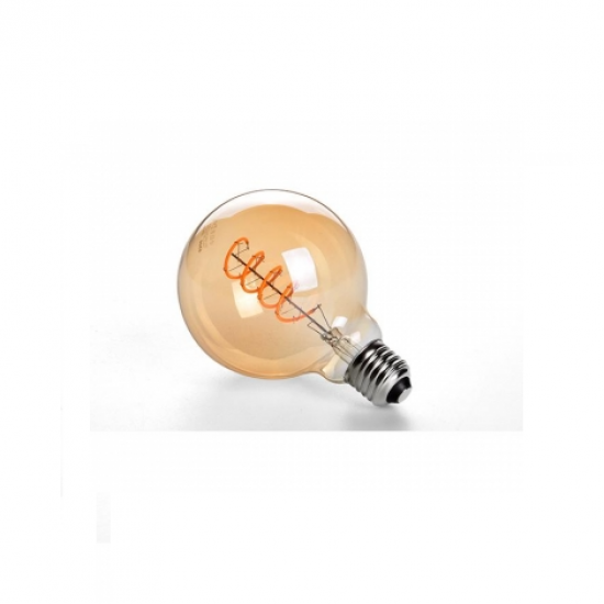 LED винтидж крушка димируема Filament 4W G95 Е27 2200К 250lm amber - Image 2