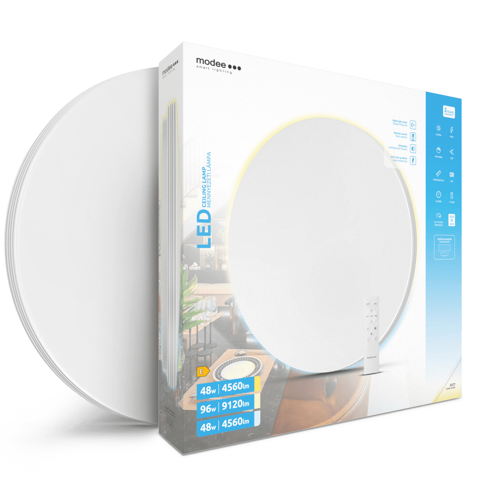 LED плафон с дистанционно управление A-C202 96W 9120lm 3000-6500К Ф485мм димируем - Image 2