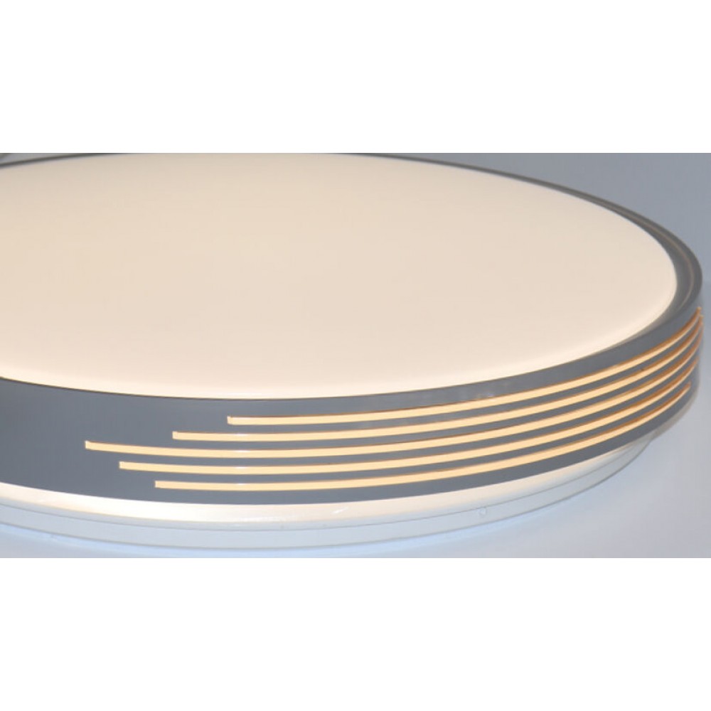 LED плафон с дистанционно управление A-C205 96W 9120lm 3000-6500К Ф510мм димируем сиво и златно - Image 2