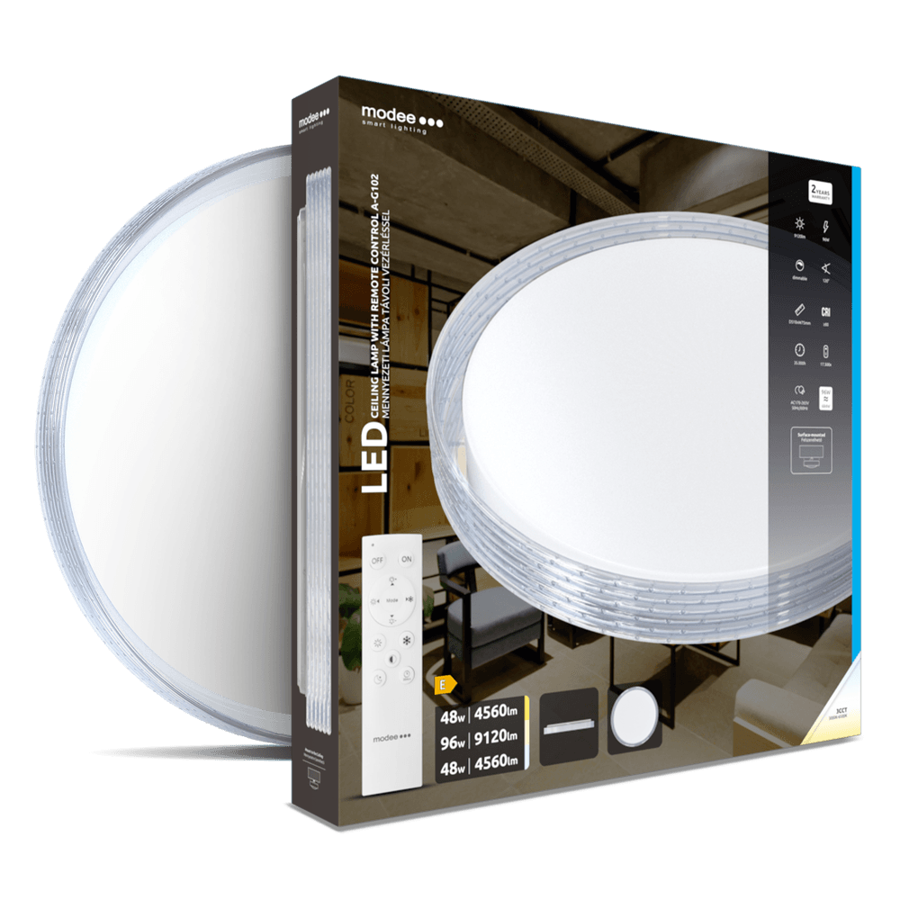 LED плафон с дистанционно управление A-G102 96W 9120lm 3000-6500К Ф510мм димируем