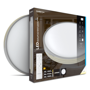 LED плафон с дистанционно управление A-C205 96W 9120lm 3000-6500К Ф510мм димируем сиво и златно