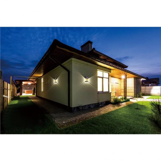 LED соларен аплик 1W 3000K 50lm със сензор IP44 черен - Image 3