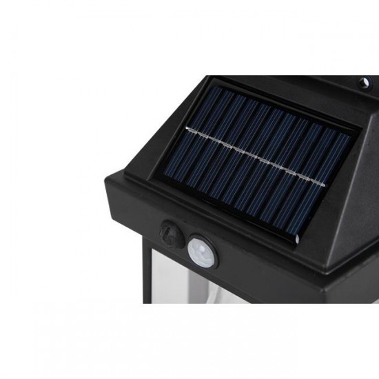 LED соларен аплик 1W 3000K 50lm със сензор IP44 черен - Image 4