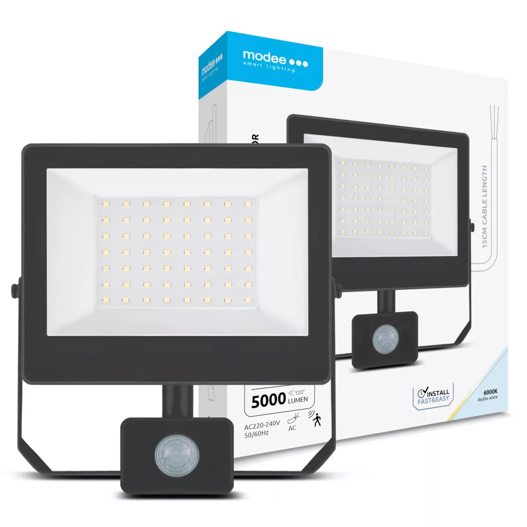Modee Lighting LED Reflektor A3-series + Sensor 50W 120° 6000K (5000 lumen) ERP