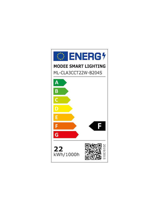 LED Плафон Modee Mennyezeti 22W 3CCT D380x65mm + rem. cs. A-B204 (2200 lumen) ERP - Image 2