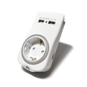 Technik Professional Разклонител 1 гнездо с нощна светлина + 2 USB