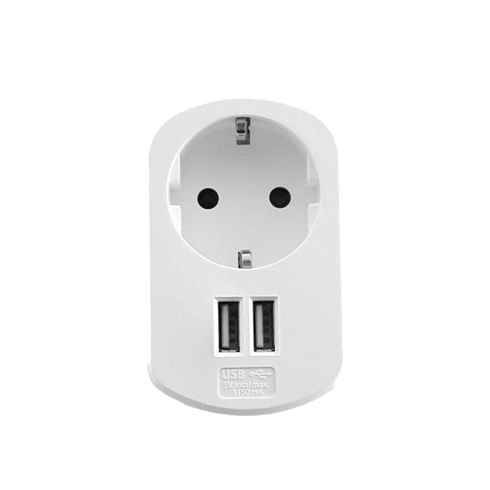 Technik Professional Адаптер разклонител 1 гнездо + 2 USB детска защита