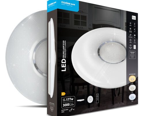 LED плафон Modee LED Плафон 24W 3CCT D410x70mm + rem. R103 (3000 lm) ERP