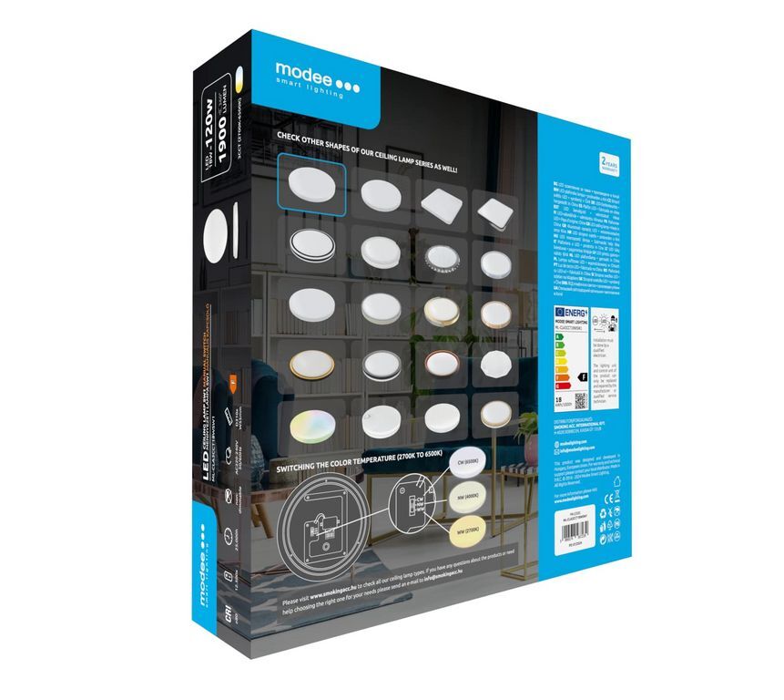 LED Плафон Modee Mennyezeti (switch) 18W 3CCT D310x55mm SW1 (1900 lumen) ERP - Image 10
