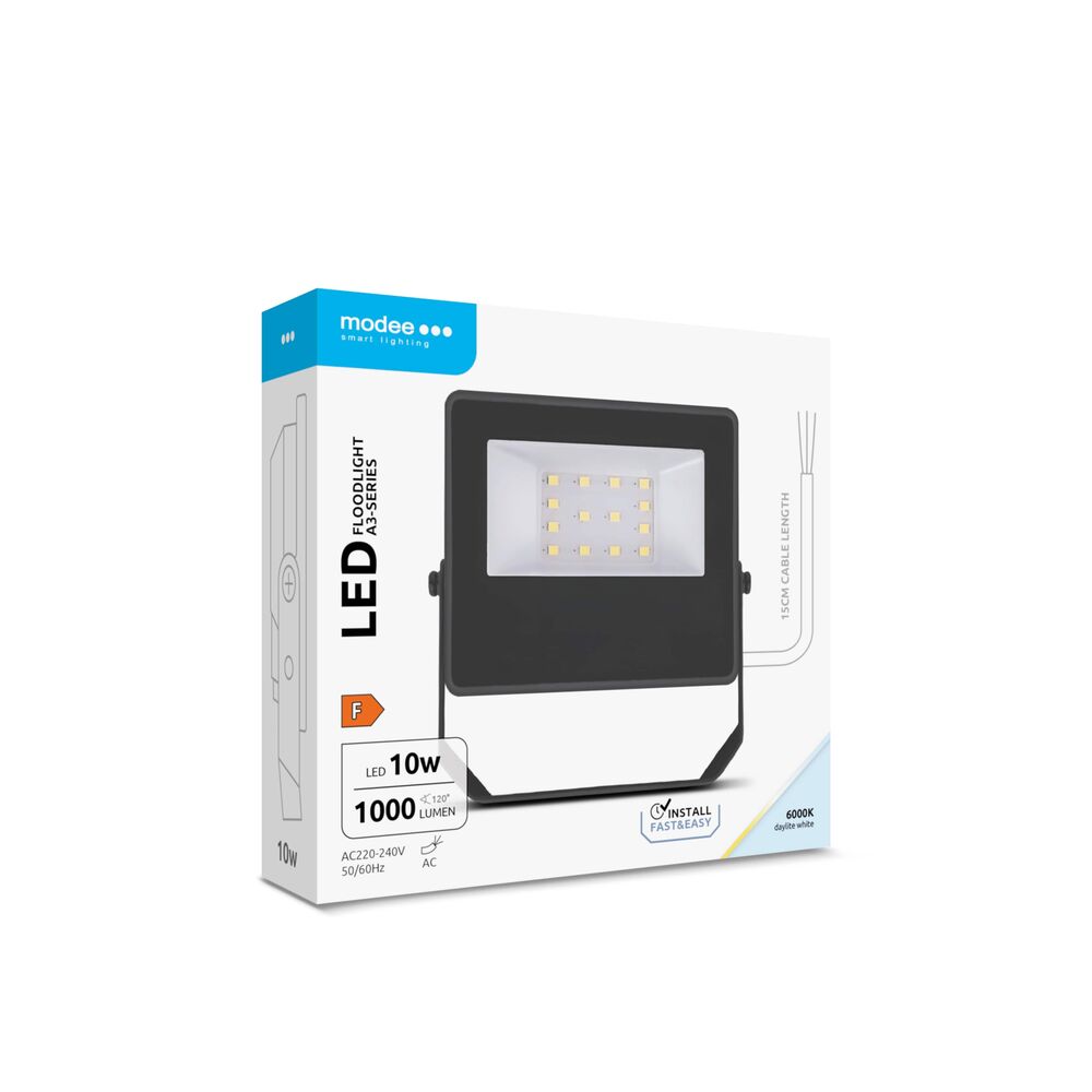 Modee Lighting LED прожектор A3-series Slim 10W 120° 6000K (1000 lumen) ERP - Image 8