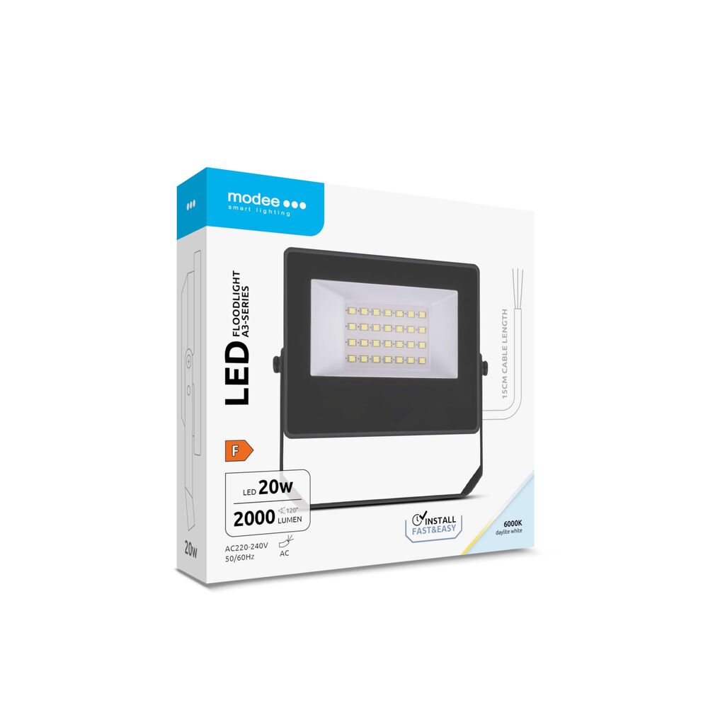 Modee Lighting LED прожектор серия A3 Slim 20W 120° 6000K (2000 lumen) ERP - Image 8