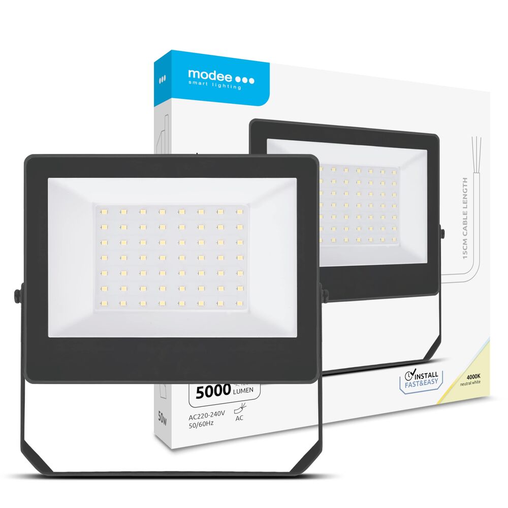 Modee Lighting LED прожектор серия A3 Slim 50W 120° 4000K (5000 lumen) ERP