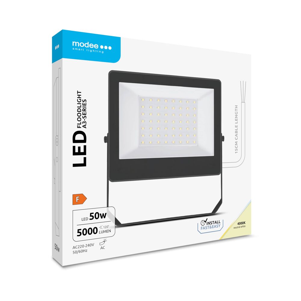 Modee Lighting LED прожектор серия A3 Slim 50W 120° 4000K (5000 lumen) ERP - Image 8