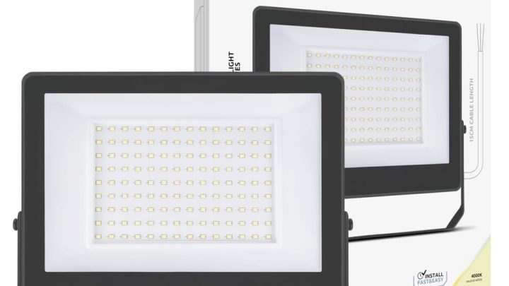 LED Рефлектор Modee Lighting A3-series Slim 100W - LED прожектор за двор, паркинг или склад от ElZona