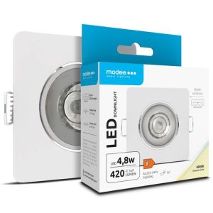 Modee LED Крадратна Луна 4,8W 4000K IP20 80xH32mm ROT(420 lm) бяла ERP
