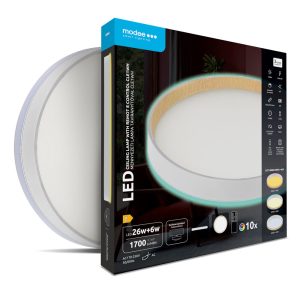 Modee LED Плафон CLE1WH 26+6W 3CCT+RGB D320mm +rem (1700 lm) ERP