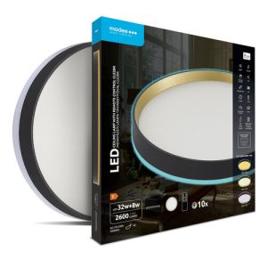 Modee LED Плафон CLEBK 32+8W 3CCT+RGB D400mm +rem (2600 lm) ERP