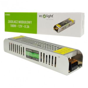 LED захранване 100W 12V 8.33A IP20 SLIM 188x46x35