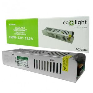 LED захранване 150W 12V 12.5A IP20 SLIM 200x60x40