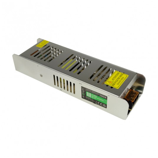 LED захранване 200W 12V 17A IP20 SLIM 224x69x40 - Image 2