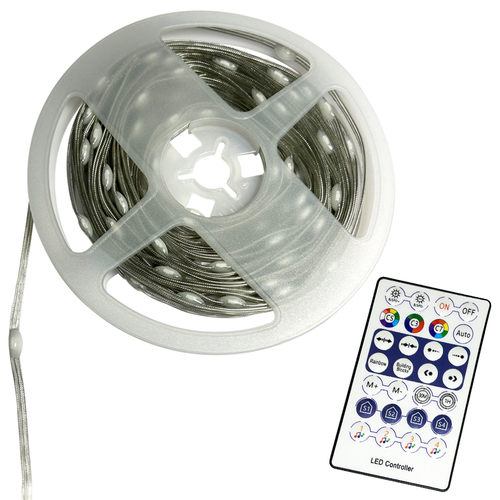 RGB LED лента 5V – 10 метра ролка (IP54, 100 LED/m)