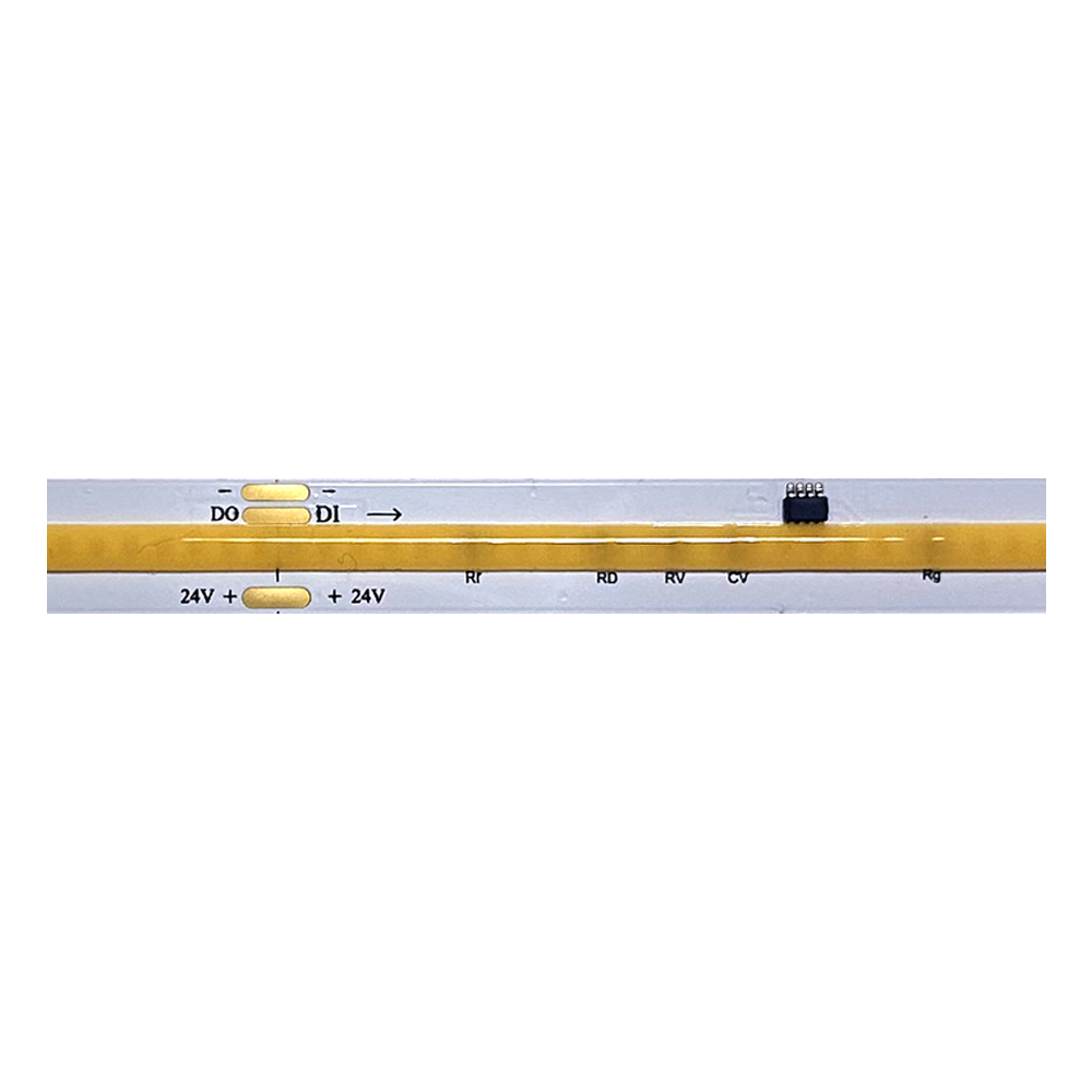 Дигитална Бяла COB LED лента 24V – 5 метра (4000K, 11W/m, Magic White)