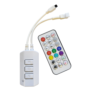 Дистанционно управление + контролер 24V RGB за дигитални LED ленти (до 10 м) с музикален режим - RGB LED осветление от ElZona