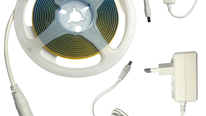 Професионална COB LED лента 24V – 3 метра (4000K, 8W/m, Ra90) - скрито LED осветление, LED лента, профил или аксесоар от ElZona