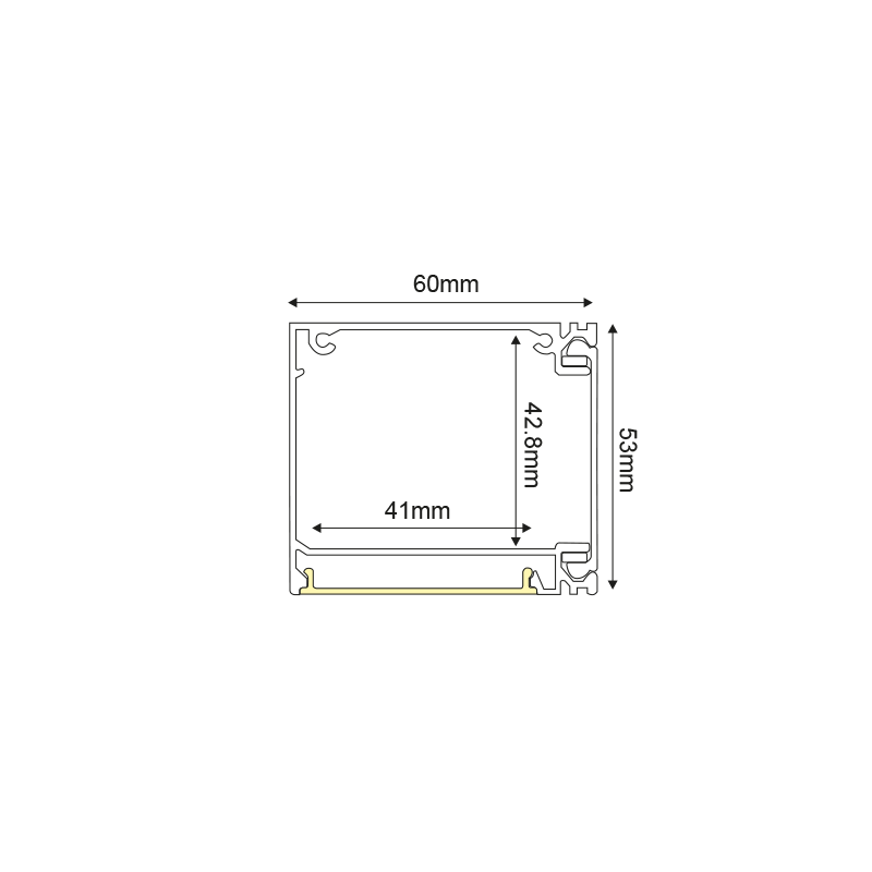 Алуминиев профил CALLA – 3 метра (С Opal PC дифузер) - Image 2