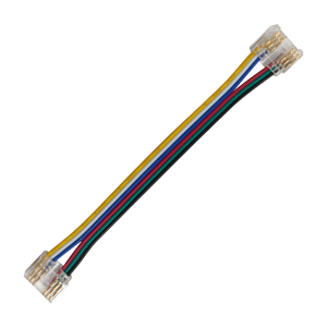 Конектор за COB RGB+CCT LED лента (12mm) с кабел 10см