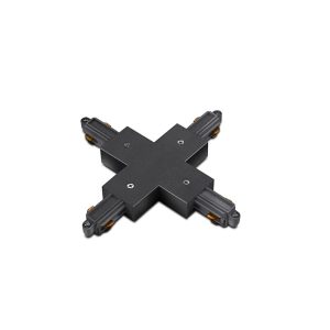 Кръстат съединител за релсова система 230V, сив