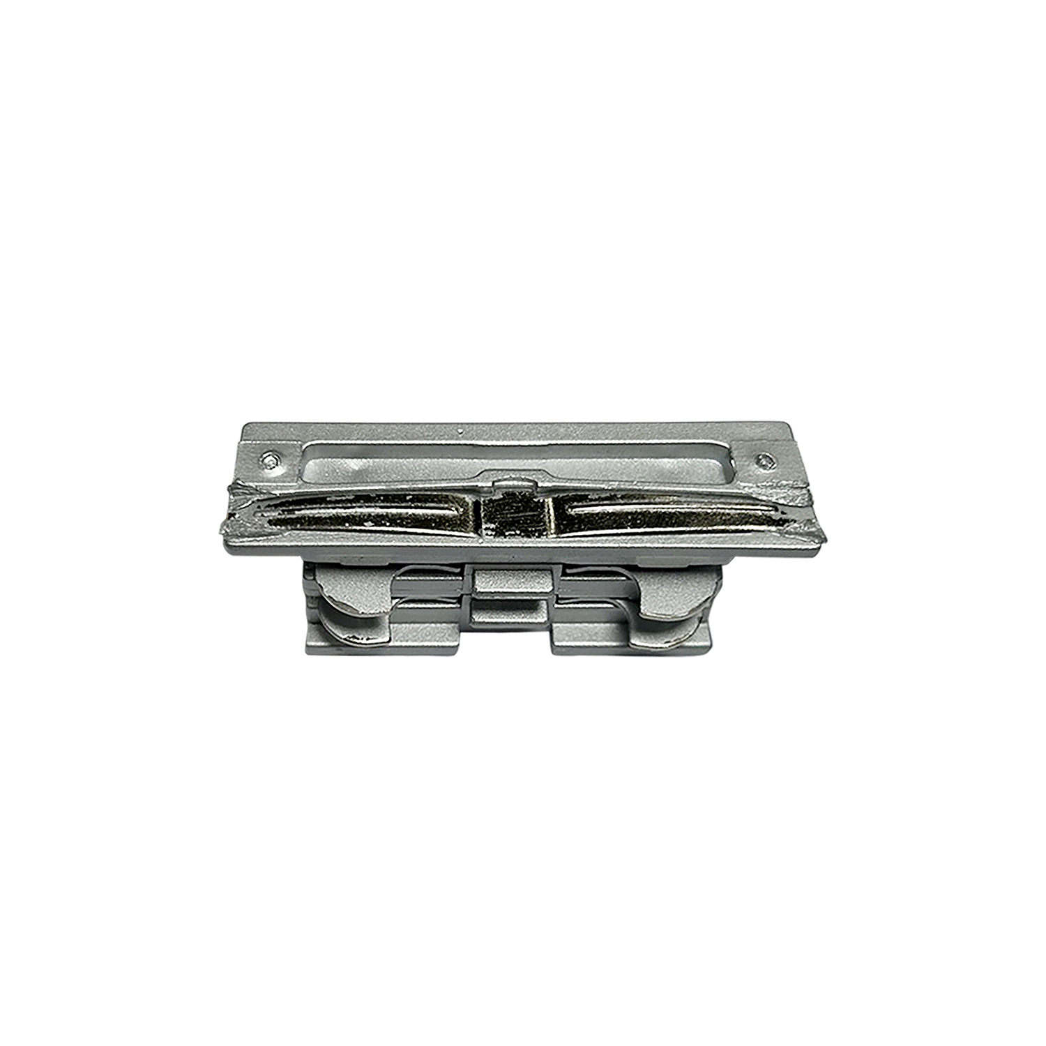 Прав съединител за магнитна релса, silver