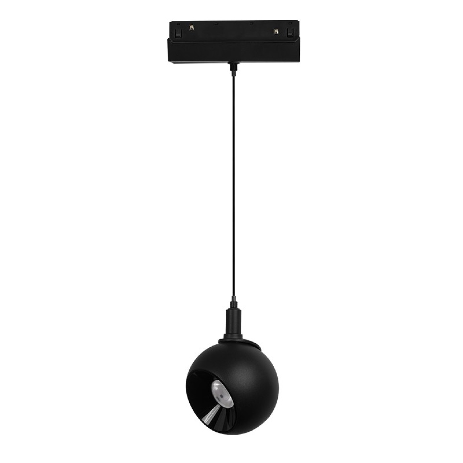 Мини висящо магнитно осветително тяло 48V, черен, 12 W, 3000K, 1000 lm