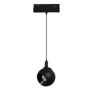 Мини висящо магнитно осветително тяло 48V, черен, 12 W, 4000K, 1050 lm - магнитна релсова система от ElZona