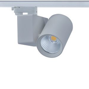 LED релсов прожектор 230V, сив, 20 W, 3000K, 2200 lm - релсова система 230V от ElZona