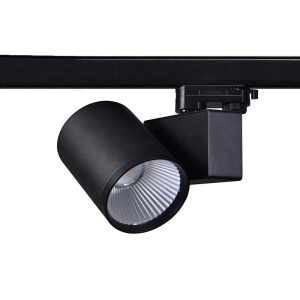 LED релсов прожектор 230V, черен, 40 W, 3000K, 4000 lm